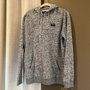 Vans Heather Gray Flurry Half Zip Pullover Hoodie, Front Pocket, Size Medium